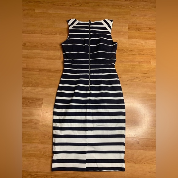RW&CO. Striped Sleeveless Sheath Midi Dress - Size 2 - Picture 3 of 7